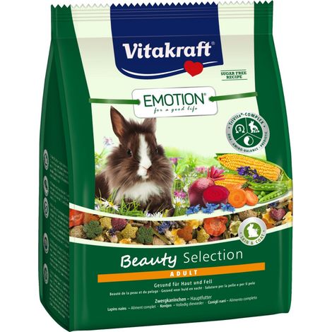 Vitakraft Emotion Beauty Adult, Zwergkaninchenfutter - 1,5kg