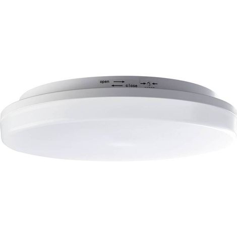 [GEBRAUCHT] B-Ware LED-Deckenleuchte Deckenlampe Heitronic LED fest eingebaut Weiß Kunststoff Warmw