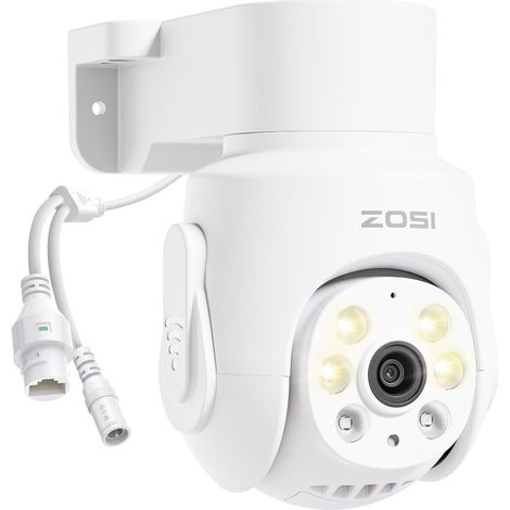 Caméra Surveillance WiFi 6 5 MP Caméra supplémentaire WiFi 360° PT Détection Personne véhicule Vision Nocturne Couleur Compatible uniquement avec WiFi 6 NVR (1/5)