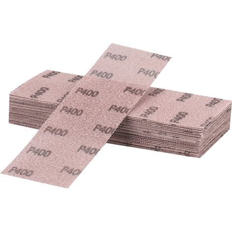 Filet Bande Abrasive 80 X 230mm, 25 Pièces Grille Abrasive Avec Grain P400, Pour Ponçage Manuel, Ponceuse Orbitale Et Bloc De Ponçage Manuel (1/5)