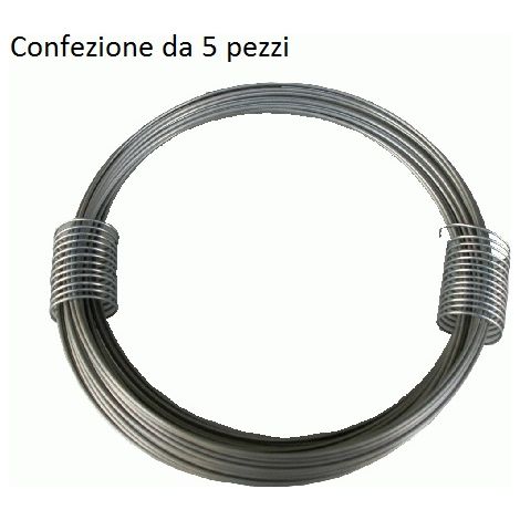 Matassina Filo Acciaio Inox  Mm 1,5   - Mt 15 - Gr. 200 Cf. 5 Pz (1/3)