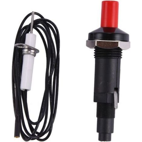 Allumeur piézoélectrique avec câble, bouton-poussoir de 1000 mm de long, pour fours à gaz