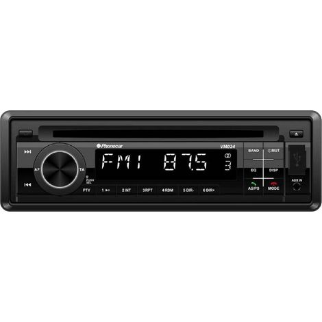 PHONOCAR - Autoradio CD MP3 USB Bluetooth VM024 24V - 929677 - Ce produit de marque PHONOCAR est neuf.