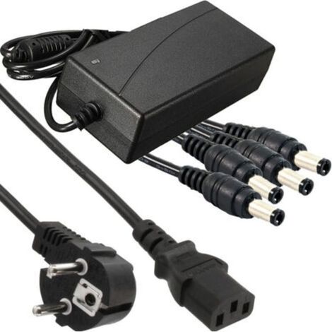 Kaelt - Alimentation Stabilisee Transformateur 12v 5a 4 Sorties Dvr Camera Strips (1/2)