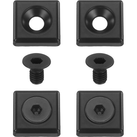 4-Piece 2020 Series EU Standard Profile End Caps, Black (1/5)