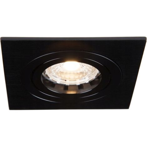 Luminaire carré Ozzo mino 222-BB IP20 en aluminium noir (1/4)