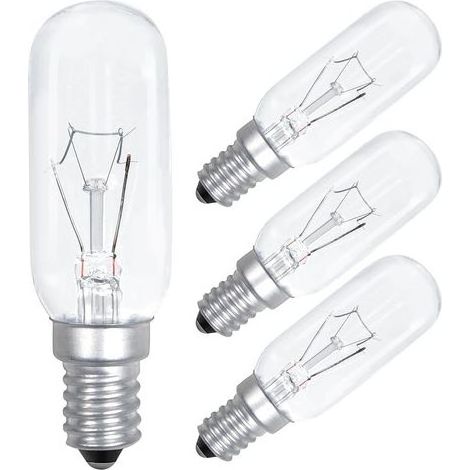 E14 40W Ampoule Pour Hotte Aspirante 230V 320lm T25 ampoule de ventilateur d'extraction SES lampe d'appareil blanc chaud 2700K variable - paquet de 4 [Classe énergétique F] (1/5)