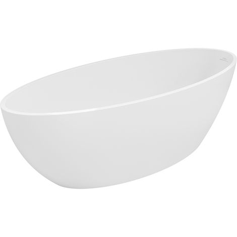 Mexen Prato baignoire autoportante en conglomérat 170 x 70 cm, blanc mat - 57251707000 (1/3)