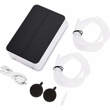 Oxygénateur étanche -Solaire étanche oxygénateur aérateur Pompe à Air oxygène pour Piscine extérieure étang d'urgence (1/5)