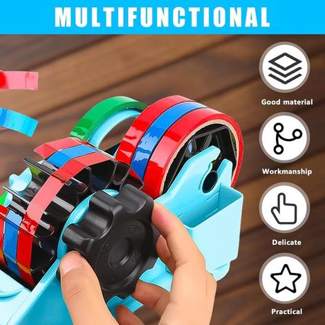 Soporte para cinta,Dispensador de cinta,Dispensador de cinta,Soporte para rollo de cinta,Accesorios de escritorio,Ayuda para el embalaje (1/4)