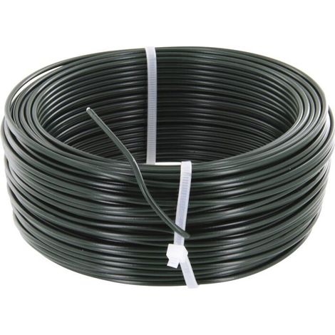 Fil De Tension - 100 M - Diamètre 2,7 Mm - Acier Galvanisé Vert - Pour Clôture De Jardin - 2,7 Mm (1/4)