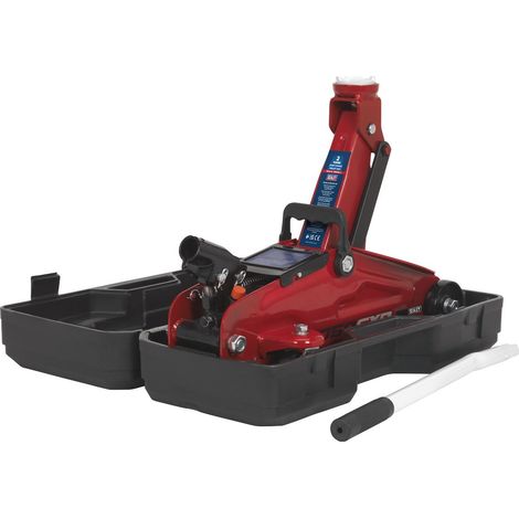 Sealey Short Chassis Trolley Jack with Storage Case 2 Tonne 1050CXD (1/2)