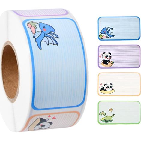 CCYKXA  Rolle / 280 Stück selbstklebende Etiketten, selbstklebende Etiketten, selbstklebende Etiketten für Kinderkleidung, wasserfest, maschinenwaschbar