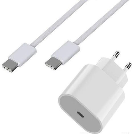 Chargeur et câble de données - 20 W - USB-C - Compatible iOS 15 - 1 mètre (1/5)