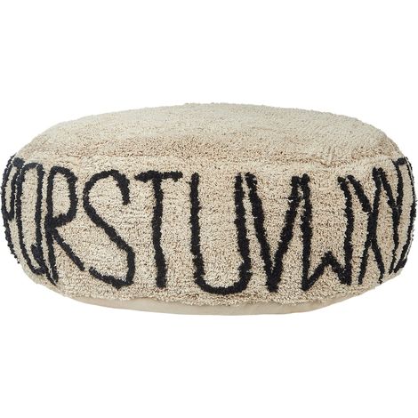 Pouffe TWINSPUR Cotton Beige