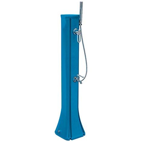 Poolstar – Douche solaire 23L en polyéthylène HD – Mitigeur chaud/froid – Pommeau orientable – Douchette amovible – Installation facile