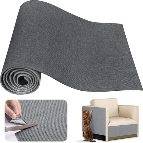 1 tapis griffoir, adhésif, protection meubles, tissu non tissé, polyester, pour canapé mur diy