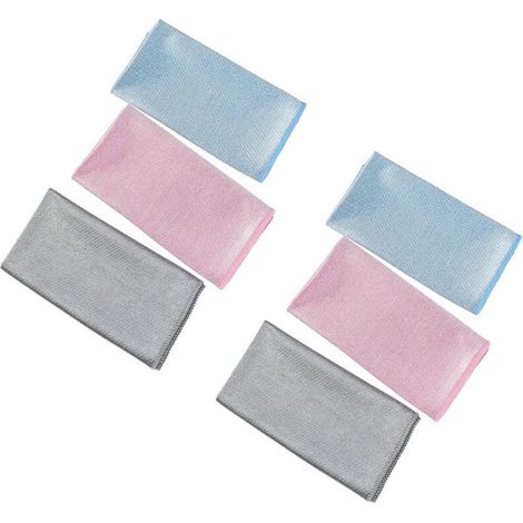 Chiffon Microfibre Absorbant pour Vaisselle et Verres, Torchon de Nettoyage Ménager, Lingette Multiusage pour Maison (Lot de 6) (1/5)
