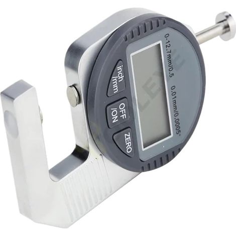 Micromètre Jauge D'épaisseur Numérique, Outil De Mesure Électronique, Mesure De L'épaisseur Du Papier, Du Tissu, Du Métal Fin, Micromètre 0,01 Mm(0-20mm F Thickness) (1/5)