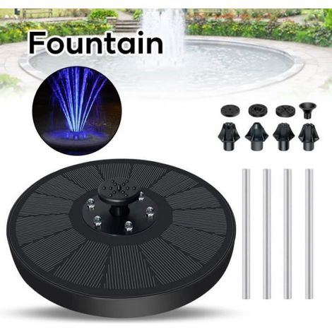 Fontaine solaire extérieur - keeper - ROKOO - Avec éclairage LED - Noir (1/3)
