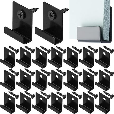 Composite Decking Fixing Clips, Stainless Steel WPC Clips, Concealed Decking Fixing Clips, Decking Clips for Fixing WPC Planks, with Screws (1/5)