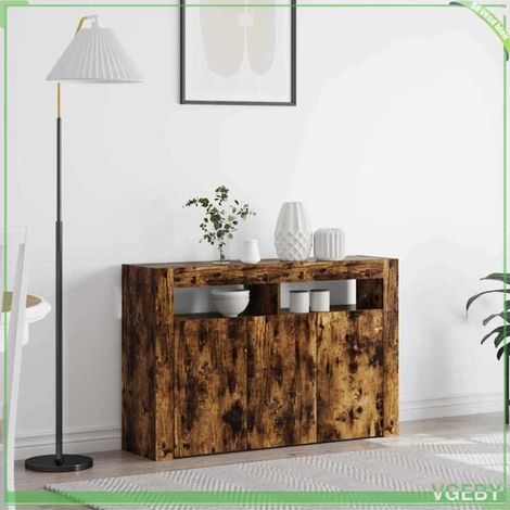 Buffet - FAF7291712449208 - Chêne fumé - 3 portes - Bois d'ingénierie (1/5)