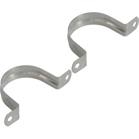 Lot de 10 colliers de serrage en acier inoxydable en forme de U, hauteur 50 mm (1/4)