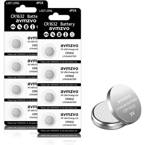 CR1632 Pile Bouton Batterie au Lithium 3V CR-1632 8 Piles (1632-8p) (1/5)