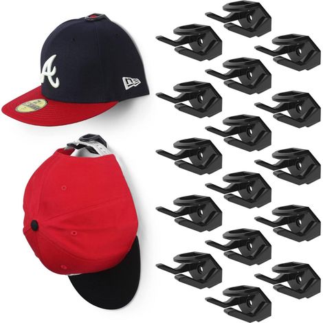10 Pieces Adhesive Hat Hooks, Hat Hooks for Wall, Adhesive Hat Holder, Hat Hook, Hat Hanger, Hat Rack, Hat Holder, Hat Hook, Hat Hook, Hat Holder ... (1/5)