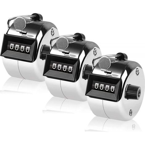 Compteur manuel à 4 chiffres en métal – Compteur mécanique précis pour le golf, le comptage d’opérations ou le suivi de production