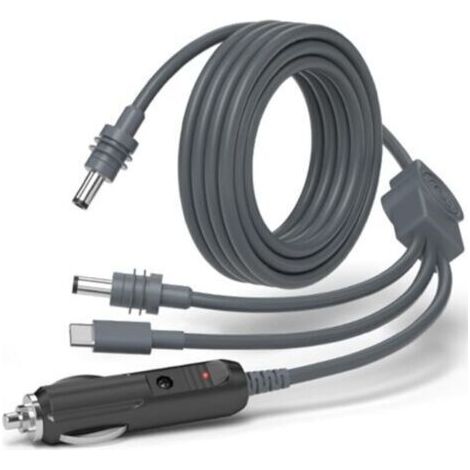 Pair Starlink Câble d'alimentation Mini USB C vers DC, petit Starlink, accessoire de chargeur de voiture, câble de charge USB C, pour batterie externe 65 W-140 W, 3 m