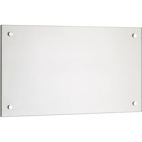 Panel trasero para cocina Cubierta de protección Placa contra salpicadura 90x40CM Vidrio transparente Cocina Protección de pared 6mm ESG