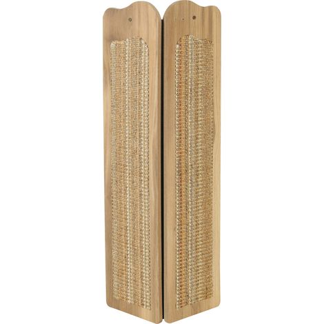 Griffoir d'angle Boréal beige 15 x 15 x H 60 cm pour chat - zolux