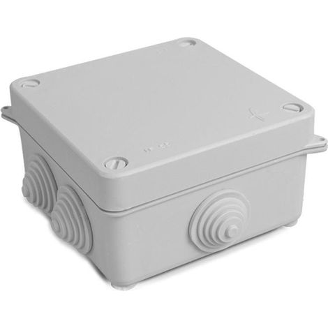 Scatola di Giunzione e di Derivazione a Tenuta Stagna da Superficie IP55 113x113x60 mm  Grigio (1/3)