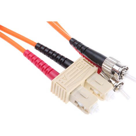 Câble fibre optique RS PRO 2m Avec connecteur / SC, OM1 Multi-mode ( Prix pour 1 )