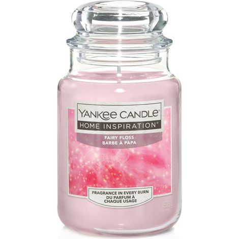 Yankee Candle Duftkerze Großes Glas Fairy Floss 538 g rosa Duft Kerze Duftkerzen