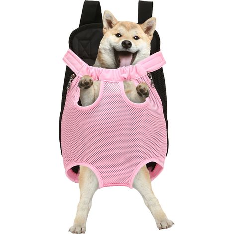 Zaino traspirante per animali domestici, zaino portatile in rete per animali domestici, borsa da viaggio, zaino per animali domestici (2818 cm) (1/2)
