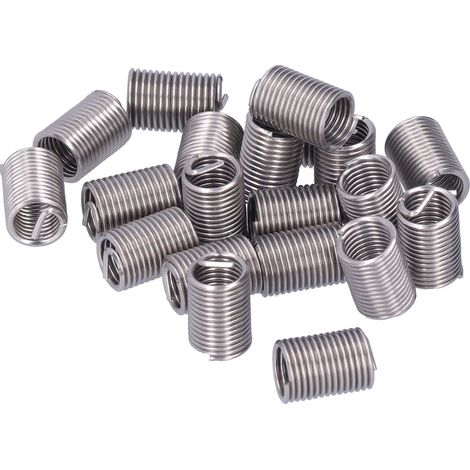 Lot de 20 inserts filetés M12 x 1,75 pour réparation de filetage, rallonge de fil enroulé, consommables 2,5D (1/5)