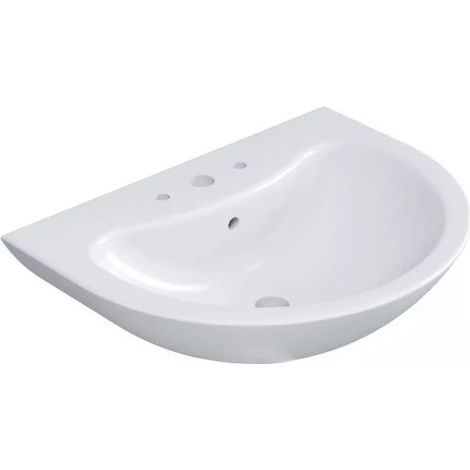 Lavabo in ceramica bianca serie orchidea lavabo 60cm BARBOTTINA