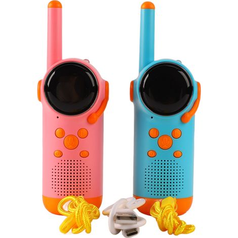 Talkie-walkie pour enfants avec lampe torche, idéal pour toute la famille, parfait pour le camping, la randonnée, le jardin ou le parc. (1/5)