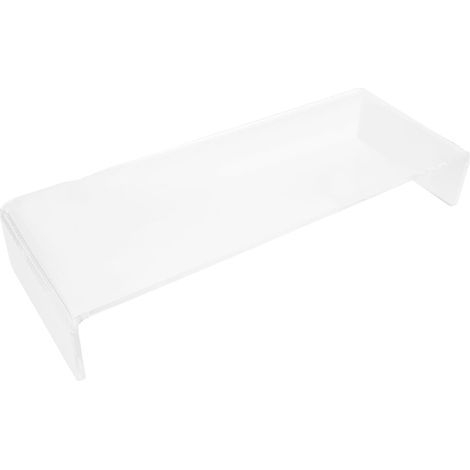 Support D'écran pour Bureau Pieds de Clavier en Acrylique Transparent pour Multifonctionnel Étagère de Rangement et Organisation de L'air de Travail à Domicile (1/5)