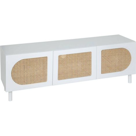 Porta tv cabras 140x50cm bianco - Atmosphera créateur d'intérieur