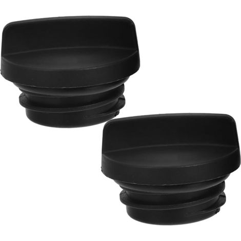 Lot de 2 bouchons de trou de parasol - En PVC - Noir - 3 cm - Trou de drainage - Résistant aux intempéries - Respirant - Pour table de terrasse (1/5)