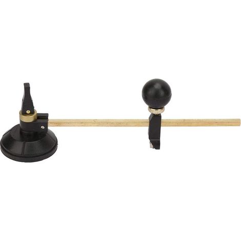 Verstellbarer runder Glasschneider – 40 cm Durchmesser – ergonomisch – Kamin-/Glasschneider – langlebig