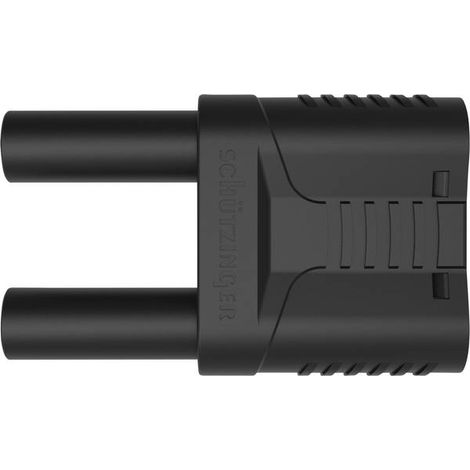 Schützinger SKURZ 6100 / 19-4 IG 2MB Ni / SW Spina di sicurezza cortocircuito Nero 1 pz.