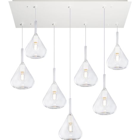 Lampadario top light kona 1177 bi s7 r tr e27 led lampada soffitto moderna (1/5)