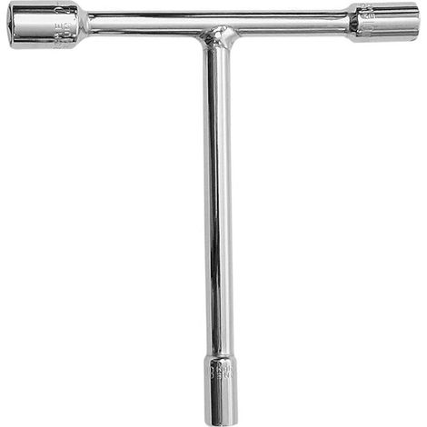 Clé à 3 voies, clé à douille métrique en T à 3 voies 8 mm, 10 mm, 12 mm, pour moto, vélo (1/4)