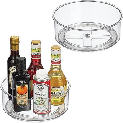 Plateau tournant en plastique pour le stockage des aliments de cuisine (1/5)