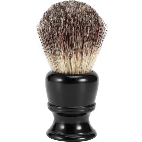 Badger of shaving Portable, Base in resin for hair, shaving for foam (1/5)