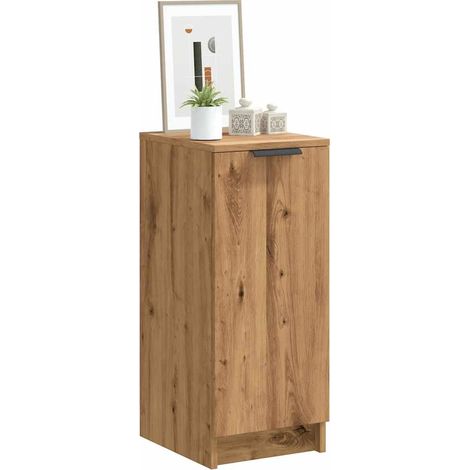 Vidaxl – Armoire à chaussures en bois d'ingénierie – 4 étagères – Résistante à l'humidité et à la déformation – Avec porte pour rangement discret